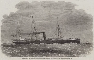 El nuevo barco de vapor de la Compañía de Navegación de Londres y Edimburgo, Oscar